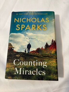 Nicholas Sparks "Counting Miracles" Hardcover Novel - Blue/Green Cover book